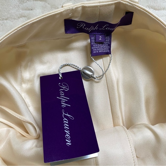 Ralph Lauren Purple Label Cream Trouser Pants - Picture 5 of 5